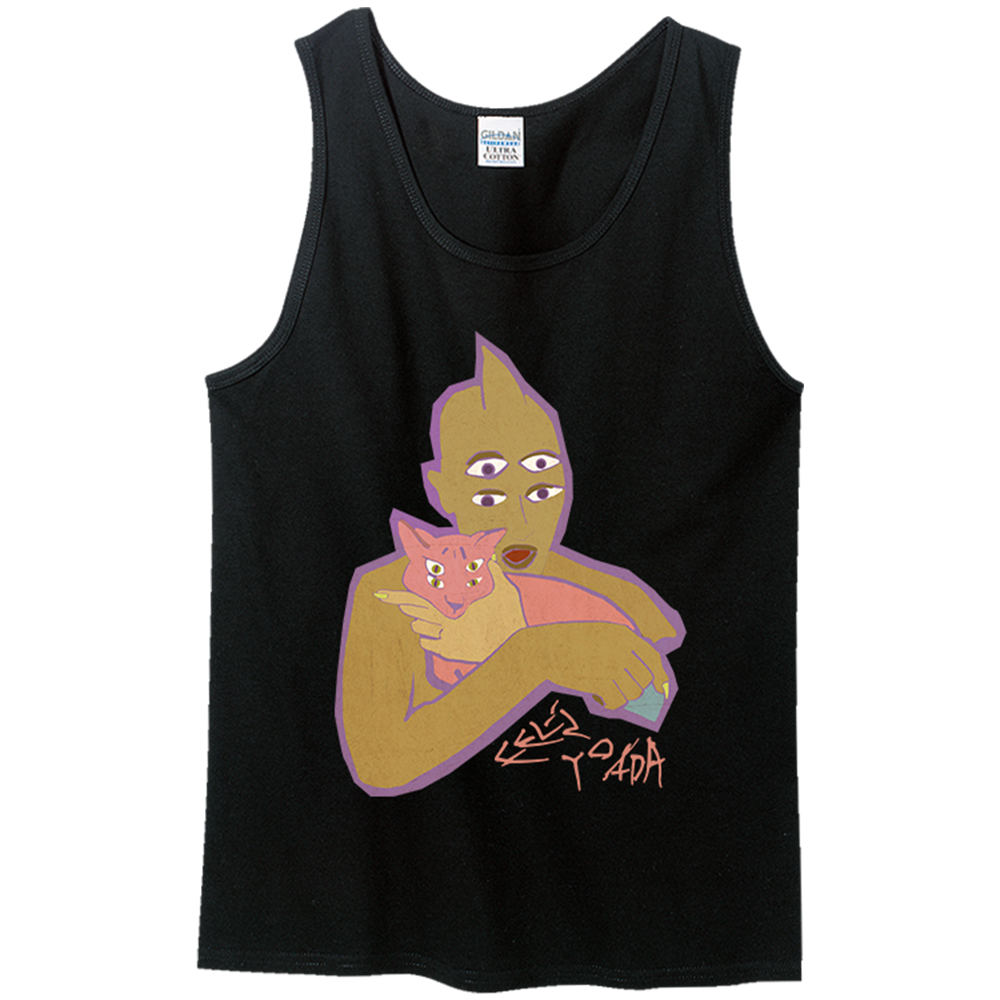 Cat’s Eyes Black Tank Top